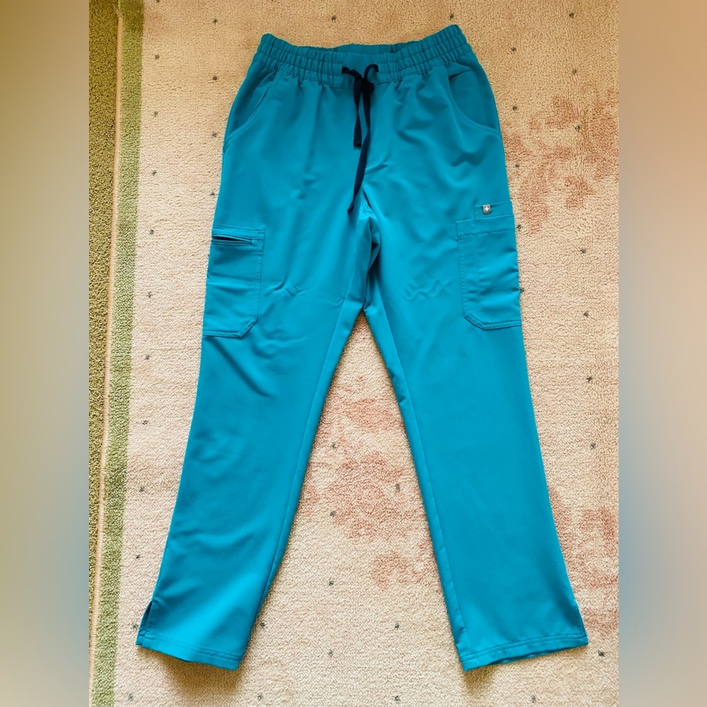 Figs Scrub Set in Teal Green Blue Small Caterina Medium Dowa Pants - Picture 3 of 3